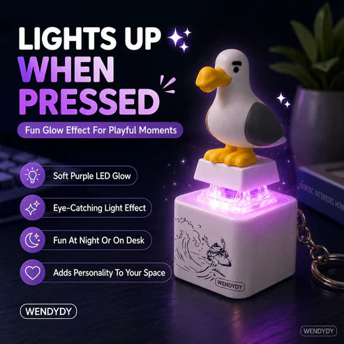 🔥Last Day Special Price £6.99💐Mine Bird Voice-Activated Light-Up Electronic Keychain