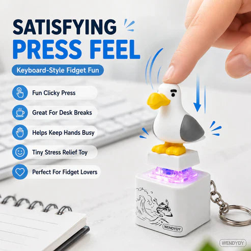 🔥Last Day Special Price £6.99💐Mine Bird Voice-Activated Light-Up Electronic Keychain