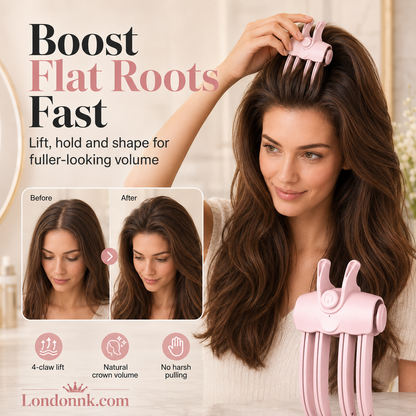 🎉48k+ Sold💇‍♀️Cordless Root Lift Volumising Clip — instant lift in 3 seconds, rechargeable, no heat damage. Perfect for fine or flat hair!✨