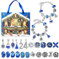 🎅Christmas Gift idea 50% OFF 🎁24-Day Christmas Bracelet Advent Calendar – DIY Jewelry-Making Kit for Girls