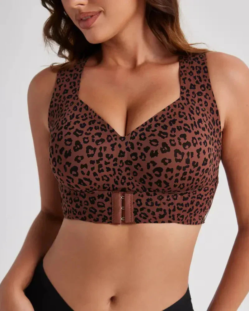 🎁🔥Last day sale 50% OFF⏳👍✨Cross Back Front Closure Wireless Posture Support Bra– All-Day Comfort, Breathable & Summer-Ready 💕