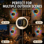 🌀💥Limited Sale -Buy 1 Get 1 Free🌞💡Solar Mandala Wall Light Outdoor Garden Fence Projector Lamp Patio Ambient Decor