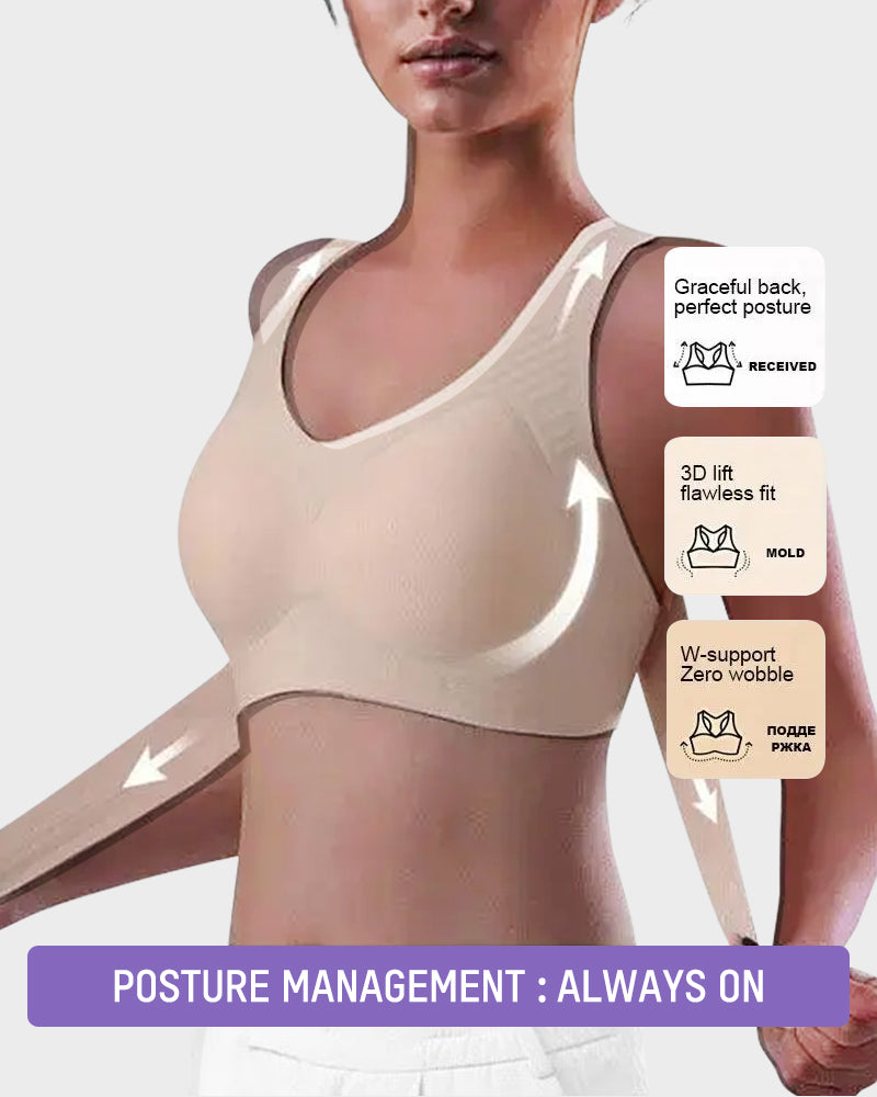 🎁🔥Last day sale 50% OFF⏳👍✨Cross Back Front Closure Wireless Posture Support Bra– All-Day Comfort, Breathable & Summer-Ready 💕
