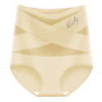 🌸Last Day-Buy 1 Get 3 Packs✨Plus-Size High-Waist Cross Tummy Control Panties