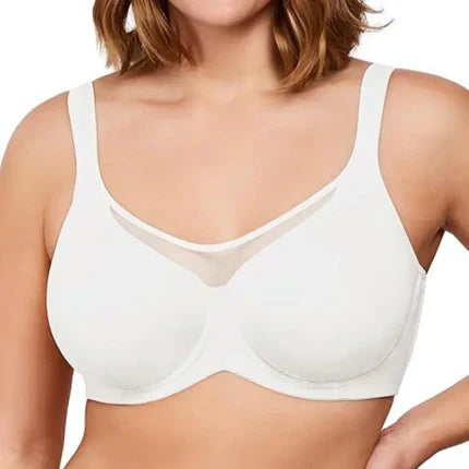 🏆 Last Day Special Price £9.99💐Women's Elegant Sheer Full Coverage Plus Size Bra
