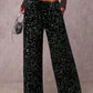 🛍️🍂LAST DAY SALE OVER 65% OFF👍✨Women's Glitter Fashion Adjustable Drawstring Slimming Elastic Waist Straight-Leg Pants