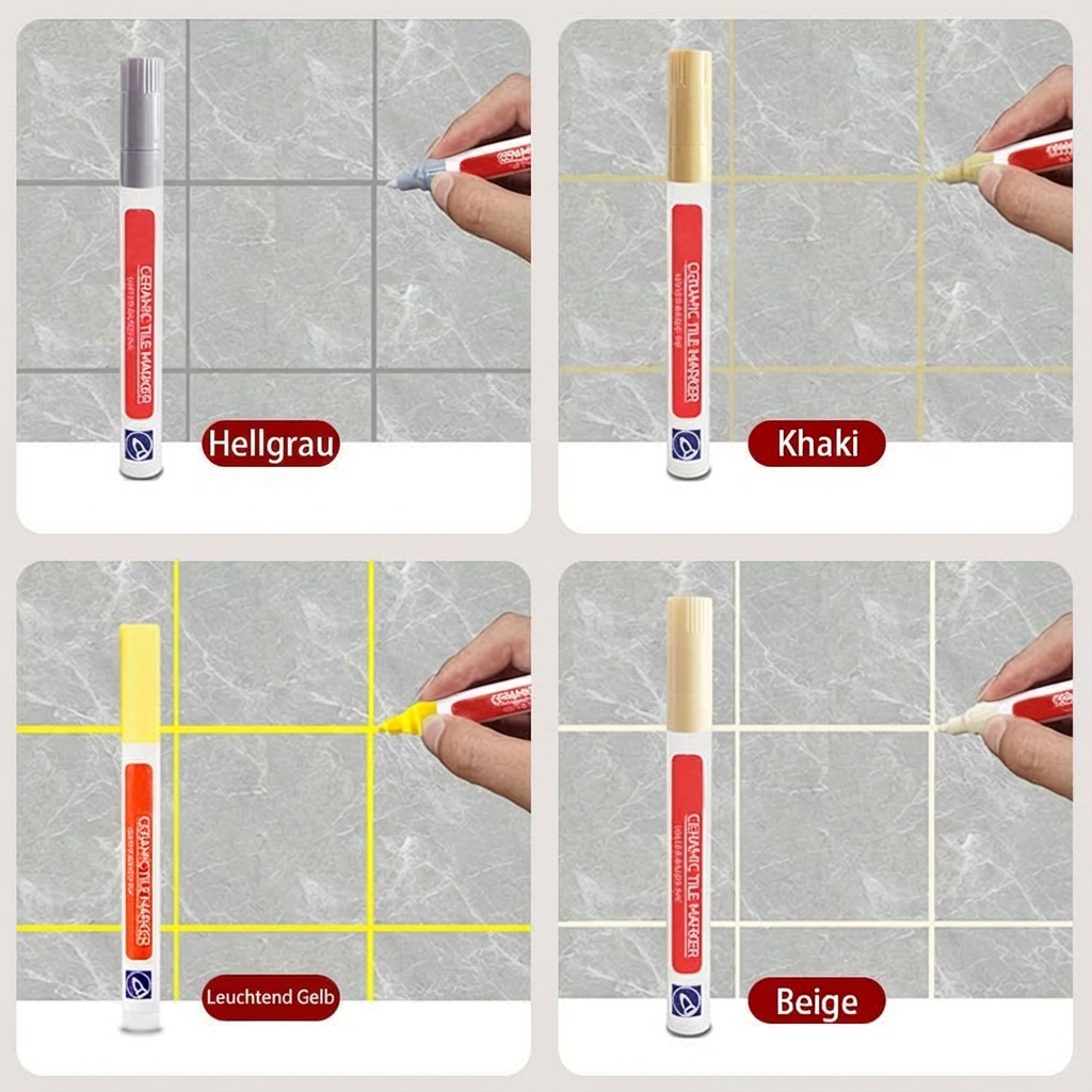 🎁💥LAST DAY SPECIAL PRICE:￡6.99!!!🖌️ Anti-Mould & Waterproof Joint Pen for Ceramic Tiles! 🧱