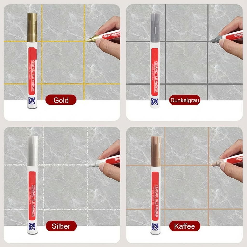 🎁💥LAST DAY SPECIAL PRICE:￡6.99!!!🖌️ Anti-Mould & Waterproof Joint Pen for Ceramic Tiles! 🧱