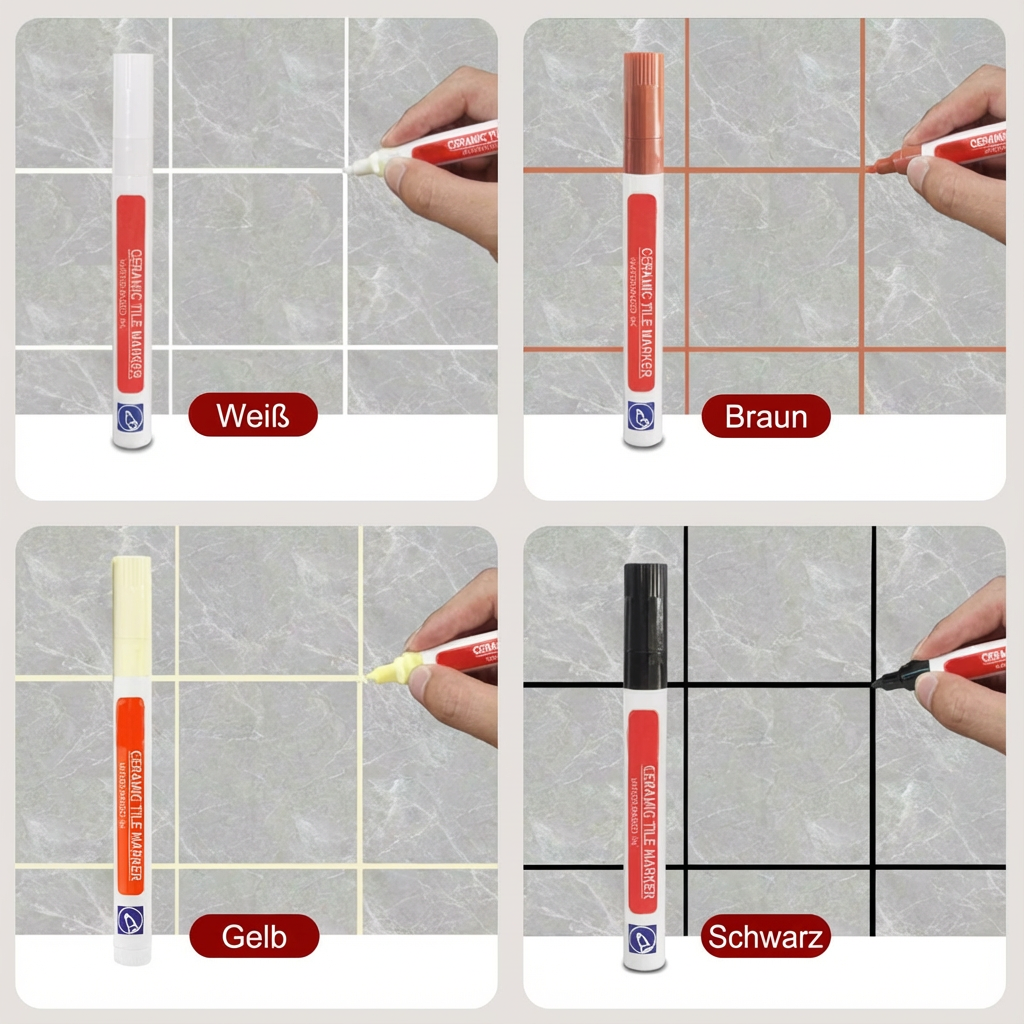 🎁💥LAST DAY SPECIAL PRICE:￡6.99!!!🖌️ Anti-Mould & Waterproof Joint Pen for Ceramic Tiles! 🧱