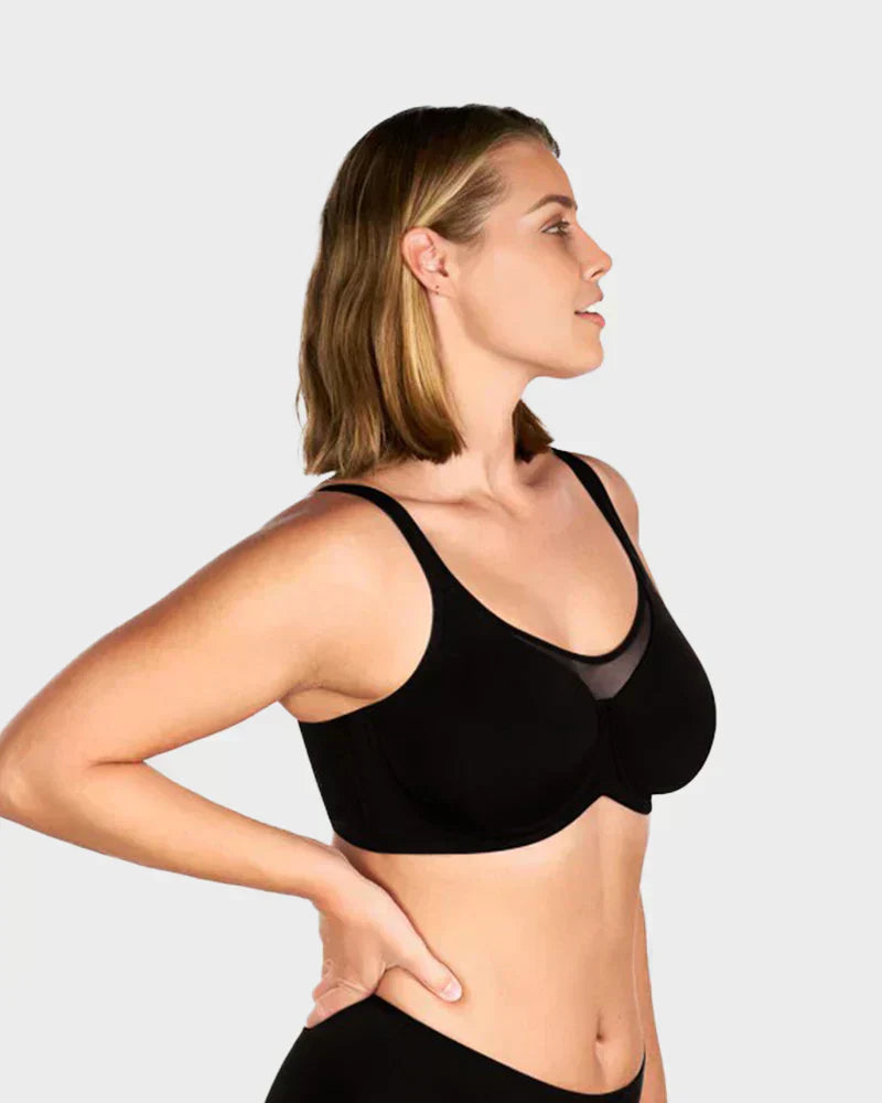 🏆 Last Day Special Price £9.99💐Women's Elegant Sheer Full Coverage Plus Size Bra
