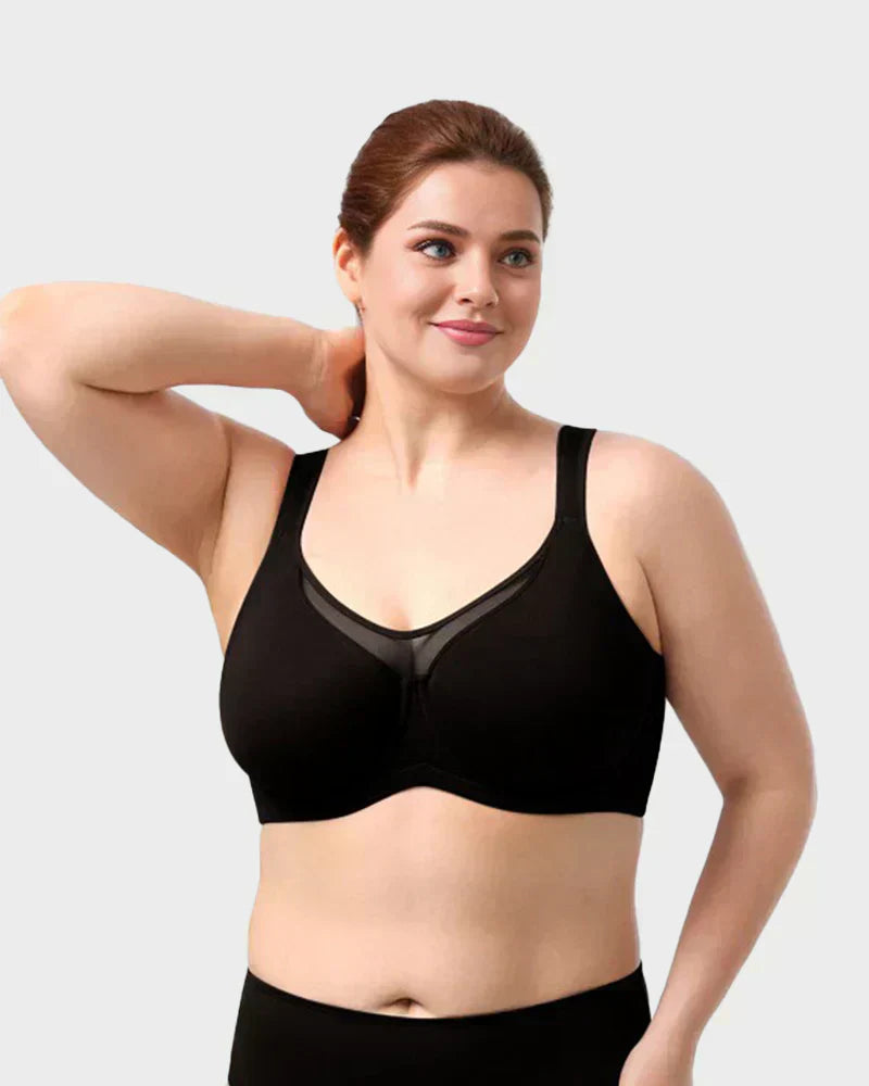 🏆 Last Day Special Price £9.99💐Women's Elegant Sheer Full Coverage Plus Size Bra