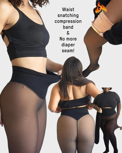 🖤LAST DAY SALE 70% OFF!!⚡50K+ SOLD!❄️Magic Leggings | One Seam + Compression Band Design