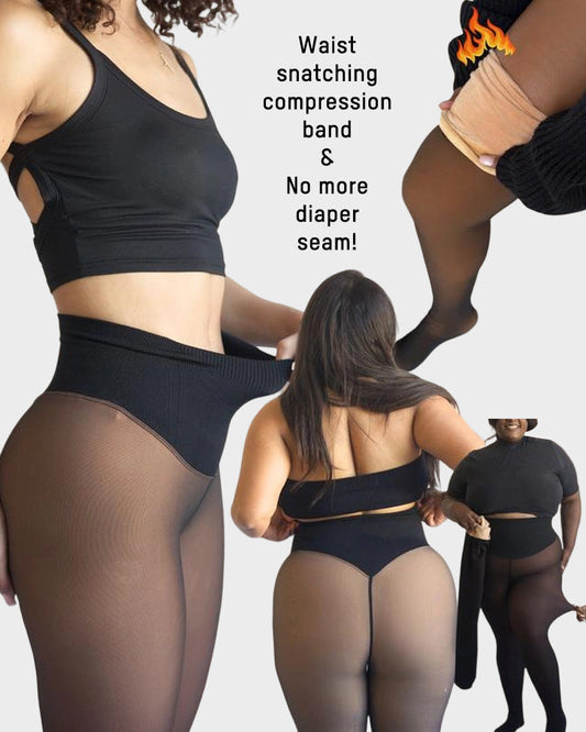 🖤LAST DAY SALE 70% OFF!!⚡50K+ SOLD!❄️Magic Leggings | One Seam + Compression Band Design