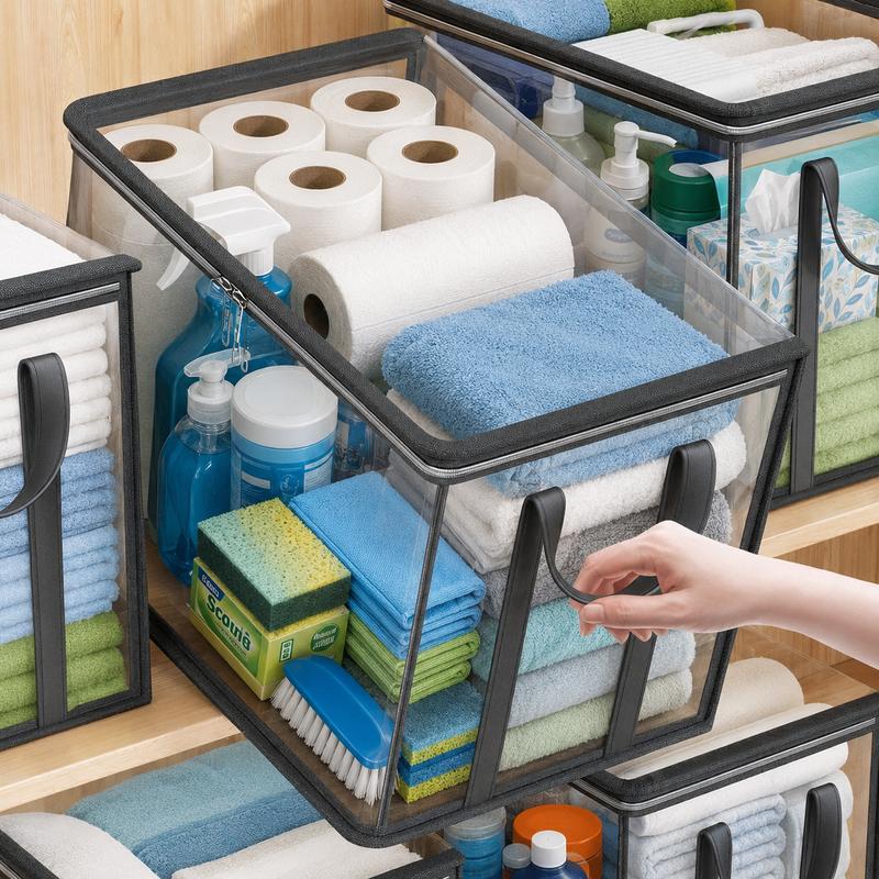 ⏳LAST DAY BUY 2 GET 1 FREE!!💕Transparent Storage Bag – Large, Dust & Moisture-Proof with Handle✨Ultimate All-in-One Organizer for Clothes, Toys, Books, Stuffed Animals & Absolutely Everything! 🧸📚👕🧦