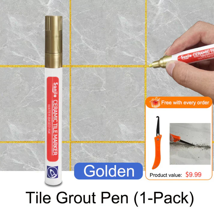 🎁💥LAST DAY SPECIAL PRICE:￡6.99!!!🖌️ Anti-Mould & Waterproof Joint Pen for Ceramic Tiles! 🧱