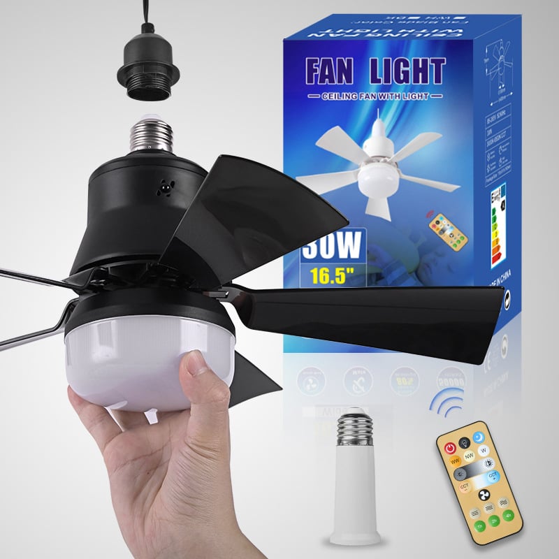 🌬️Surprise Price: Only £16.99!!🔥SmartBreez™ 40W LED Ceiling Fan Light – 20.5” Ultra-Quiet with Remote 🎯 | E27 + FREE B22 Adapter 🔌 | For Bedroom 😴, Kitchen 👩‍🍳 & Garage 🛠️ – UK Ready! 🇬🇧