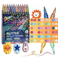 🎨Glitter Effect Brush Markers🥇✨: Create Sparkling Art Smoothly 🥳🌈24-96 Colors | Smooth No Clog | No Bleed Through📝