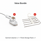 🥳2026 HOT SALE💞50K+ SOLD!💥🧺💨 50% OFF! Steam Iron & Steamer 2-in-1 – Kills 99.99% mites & bacteria. 5s preheat, 150ml tank. Ceramic plate, even heat. Safe for silk to cotton. Your fabric care essential. 🛡️🌿