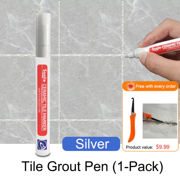 🎁💥LAST DAY SPECIAL PRICE:￡6.99!!!🖌️ Anti-Mould & Waterproof Joint Pen for Ceramic Tiles! 🧱