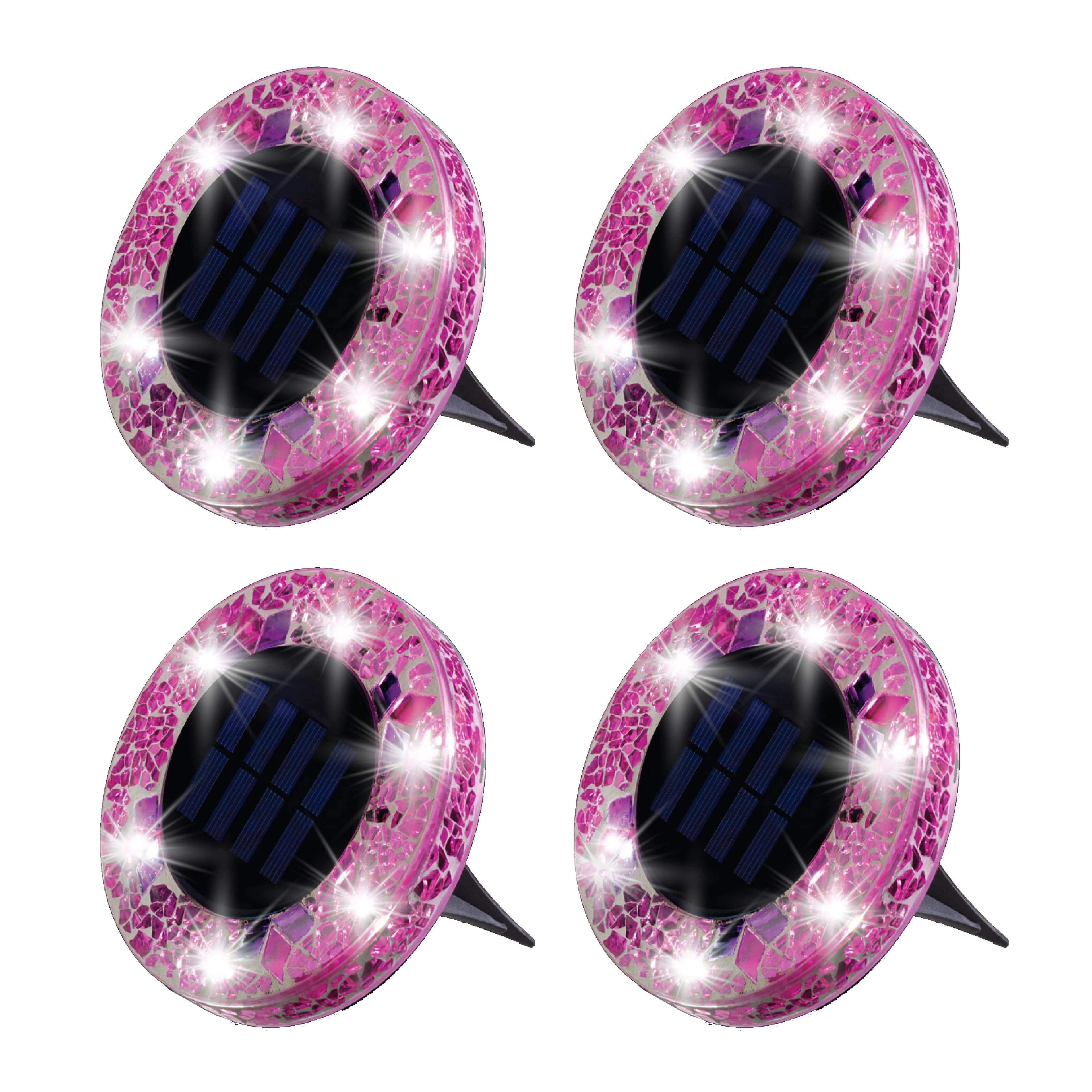 🔥LAST DAY SPECIAL PRICE £9.99!!⚡50K+ SOLD!💎🌟Solara™ Solar Outdoor Mosaic Disk Lights – Waterproof Decorative LED Pathway Garden Lights, Auto-On at Dusk, No Wiring Needed