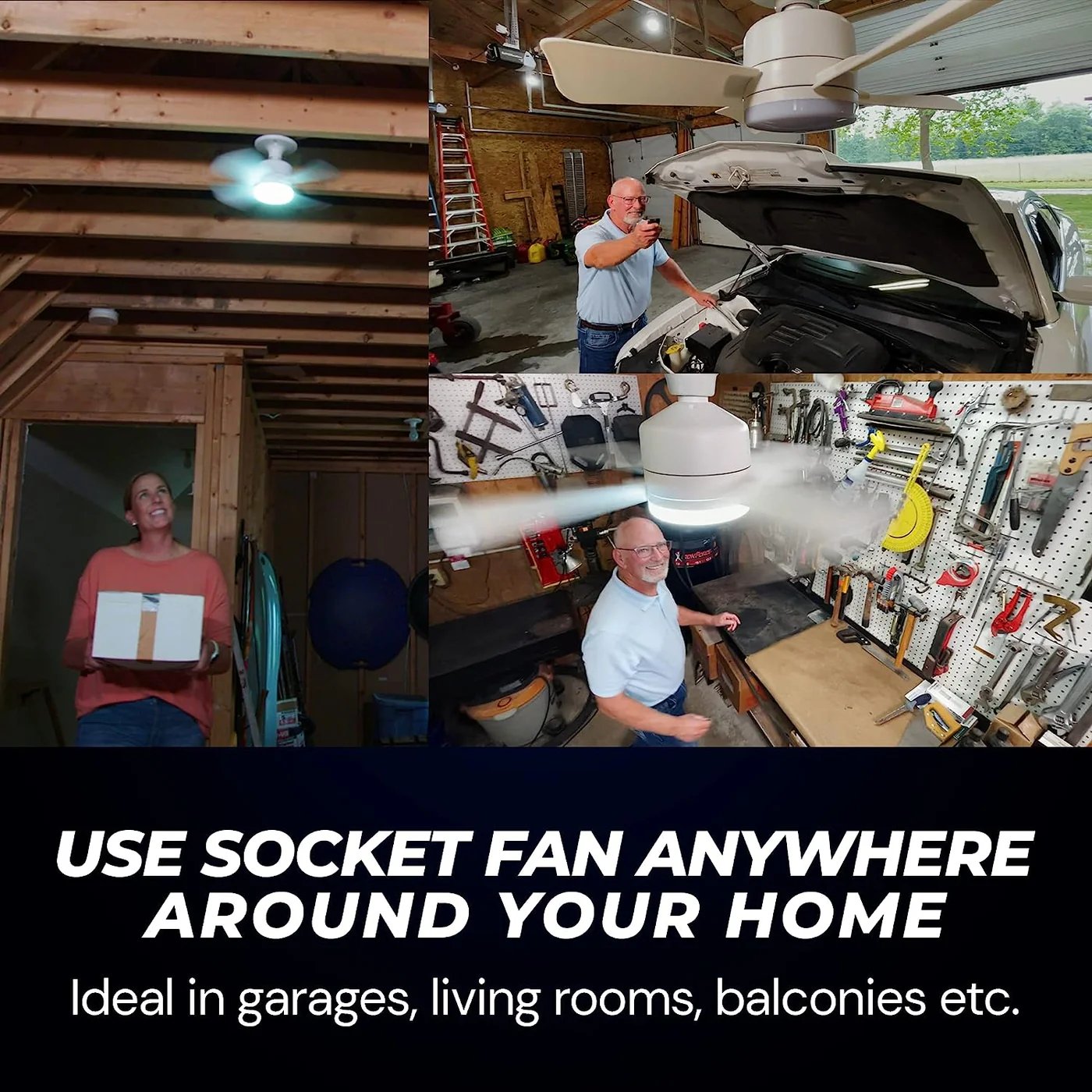 🌬️Surprise Price: Only £16.99!!🔥SmartBreez™ 40W LED Ceiling Fan Light – 20.5” Ultra-Quiet with Remote 🎯 | E27 + FREE B22 Adapter 🔌 | For Bedroom 😴, Kitchen 👩‍🍳 & Garage 🛠️ – UK Ready! 🇬🇧