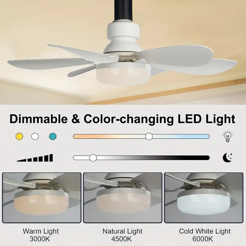 🌬️Surprise Price: Only £16.99!!🔥SmartBreez™ 40W LED Ceiling Fan Light – 20.5” Ultra-Quiet with Remote 🎯 | E27 + FREE B22 Adapter 🔌 | For Bedroom 😴, Kitchen 👩‍🍳 & Garage 🛠️ – UK Ready! 🇬🇧