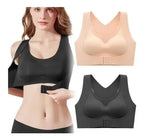 🎁🔥Last day sale 50% OFF⏳👍✨Cross Back Front Closure Wireless Posture Support Bra– All-Day Comfort, Breathable & Summer-Ready 💕