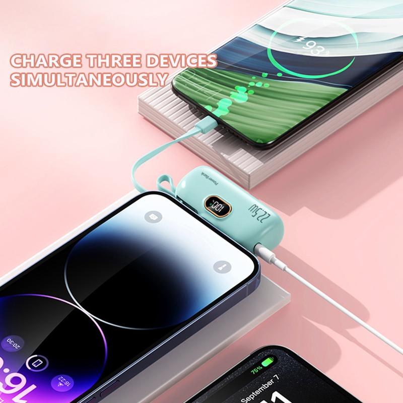 🔋✨FLASH SALE👍5000mAh Mini Portable Charger Power Bank for phone 2