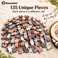 🎁70% OFF!!!-Ready for Christmas!🎅🧩135-Piece Cute Cat Puzzle Challenge Irregular Shaped Wooden Jigsaw Puzzle👍🎁Stress Relief Enthusiast Gift, Christmas Gift✨