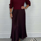 🎉🔥This Week's Special Sales 50% OFF✨Women’s Stylish and Elegant Round-neck Pleated Dress