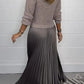 🎉🔥This Week's Special Sales 50% OFF✨Women’s Stylish and Elegant Round-neck Pleated Dress