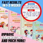 🏆LAST DAY SALE ONLY ￡6.99!🔥4-in-1 Fun Reusable Learning Books📚✨Handwriting • Numbers • Drawing • Fine Motor Skills • With Vanishing Ink Pen | Ages 2+ • Eco-Friendly & Screen-Free 🌱🇬🇧