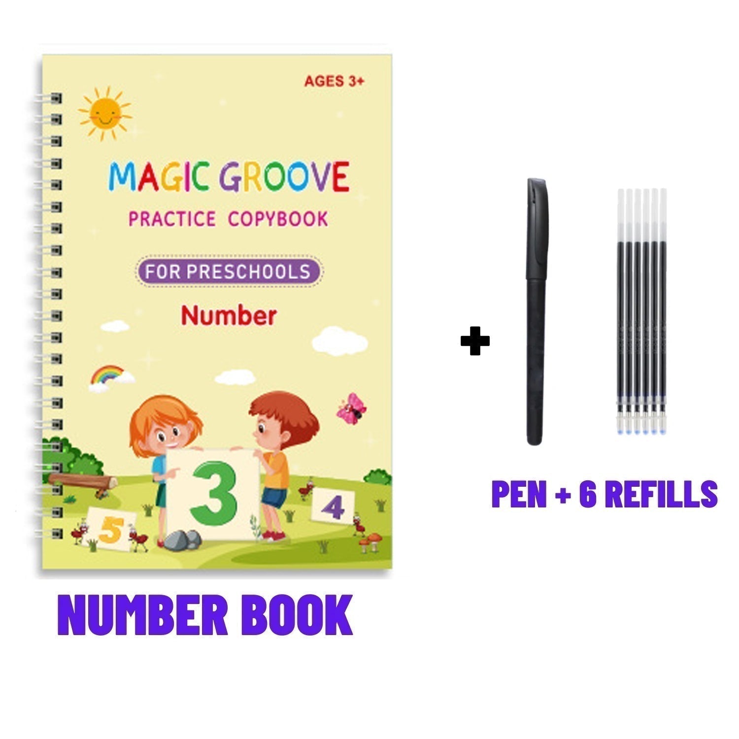 🏆LAST DAY SALE ONLY ￡6.99!🔥4-in-1 Fun Reusable Learning Books📚✨Handwriting • Numbers • Drawing • Fine Motor Skills • With Vanishing Ink Pen | Ages 2+ • Eco-Friendly & Screen-Free 🌱🇬🇧