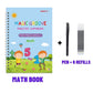 🏆LAST DAY SALE ONLY ￡6.99!🔥4-in-1 Fun Reusable Learning Books📚✨Handwriting • Numbers • Drawing • Fine Motor Skills • With Vanishing Ink Pen | Ages 2+ • Eco-Friendly & Screen-Free 🌱🇬🇧