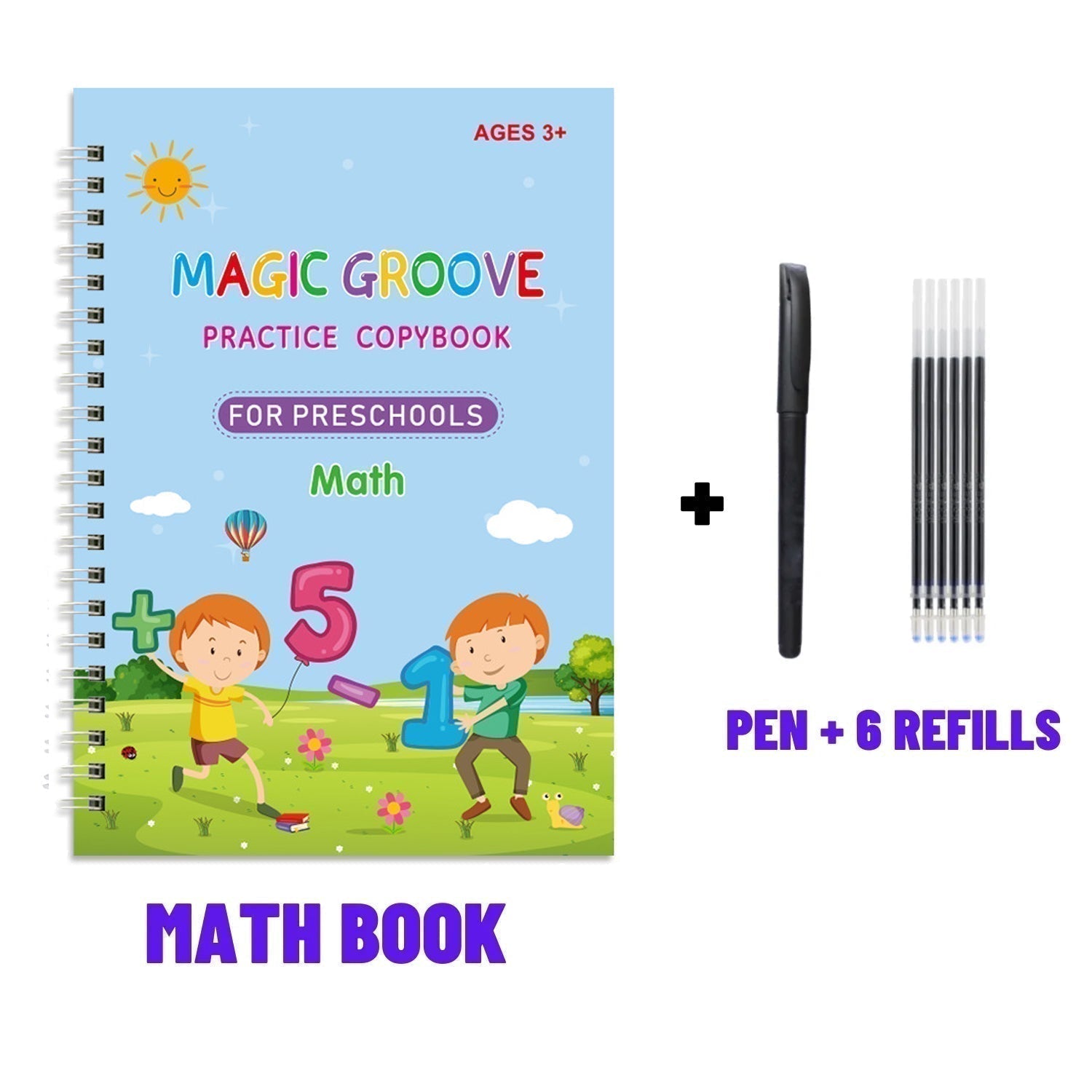 🏆LAST DAY SALE ONLY ￡6.99!🔥4-in-1 Fun Reusable Learning Books📚✨Handwriting • Numbers • Drawing • Fine Motor Skills • With Vanishing Ink Pen | Ages 2+ • Eco-Friendly & Screen-Free 🌱🇬🇧