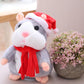 🐹 Last Day Special Price & Free Shipping！✨Talking Hamster Plush – repeats whatever you say, auto head-shaking, hilarious fun for kids & adults🎁