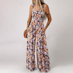 🏖️Summer Hot Sale 50% OFF🌼🎨Women’s Casual Print Sleeveless Overalls Jumpsuits
