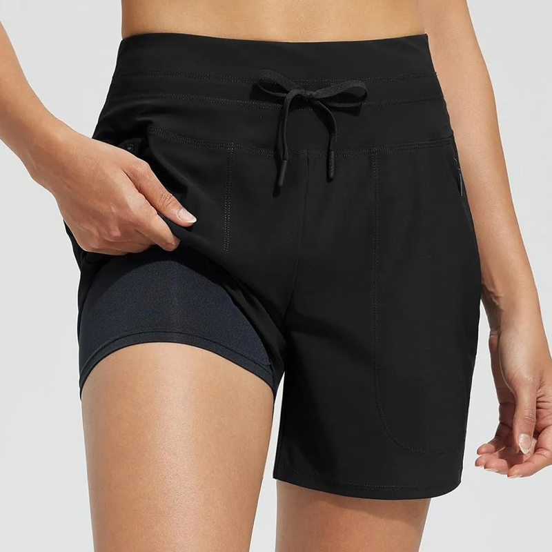 🌞Last Day Promotion-60% OFF❄️Women's High-Waisted Quick-Dry Swim Shorts