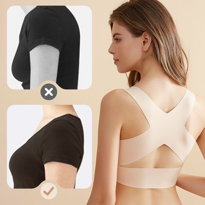 🎁🔥Last day sale 50% OFF⏳👍✨Cross Back Front Closure Wireless Posture Support Bra– All-Day Comfort, Breathable & Summer-Ready 💕