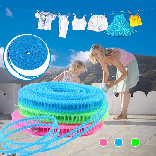 ⏳💥Final 3 hours-￡7.99!! 🎁Buy 1 Get 1 Free🔥Windproof Non-Slip Clothesline