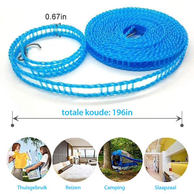⏳💥Final 3 hours-￡7.99!! 🎁Buy 1 Get 1 Free🔥Windproof Non-Slip Clothesline