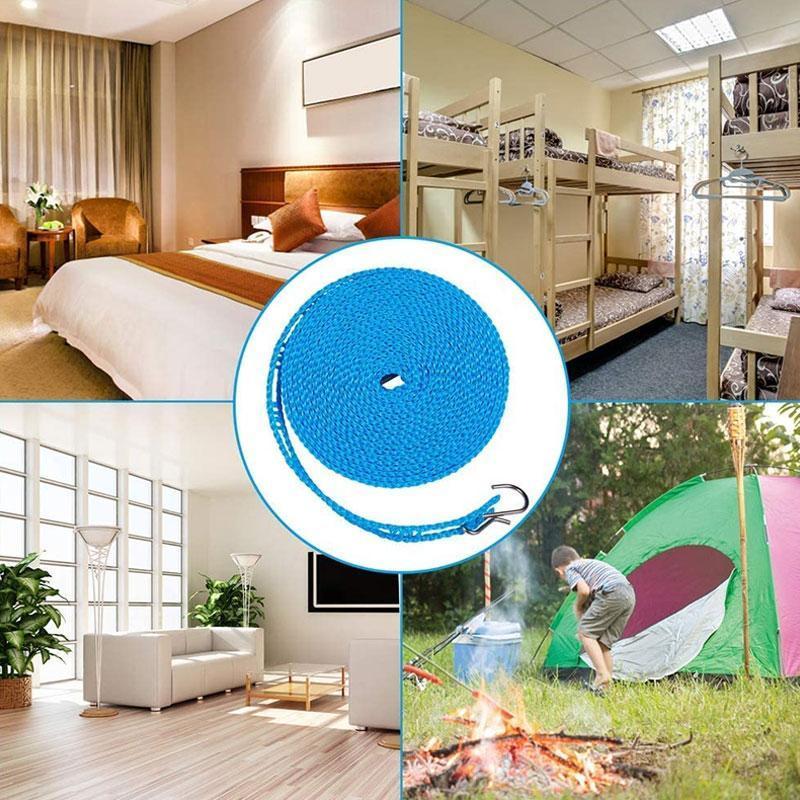 ⏳💥Final 3 hours-￡7.99!! 🎁Buy 1 Get 1 Free🔥Windproof Non-Slip Clothesline