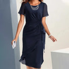 🔥LAST DAY SALE 50% OFF!!💃Elegant Fashion Solid Color Dress
