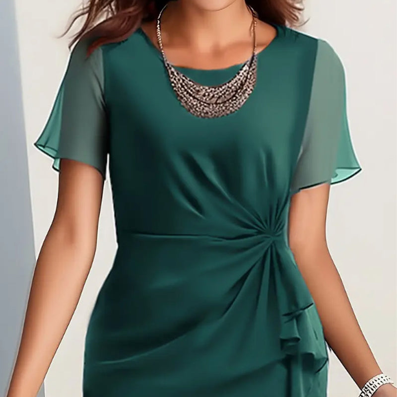🔥LAST DAY SALE 50% OFF!!💃Elegant Fashion Solid Color Dress