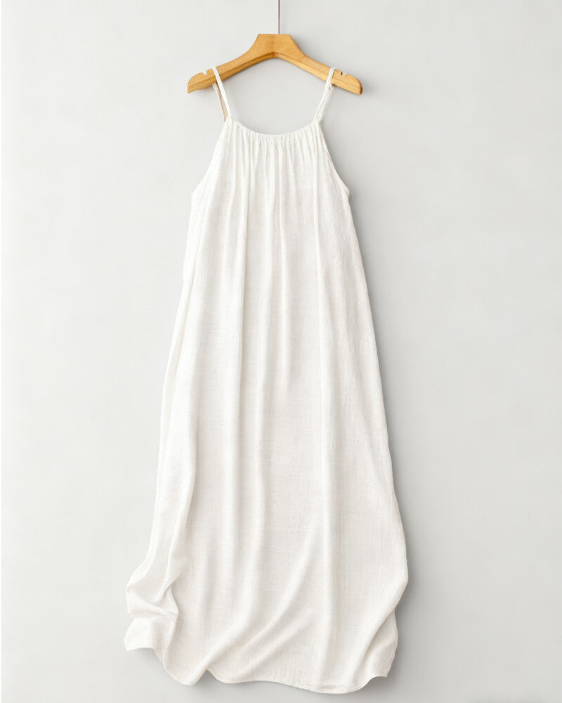 💕💖LAST DAY SALE 50% OFF!💃Women's Solid Color Backless Cami Dress