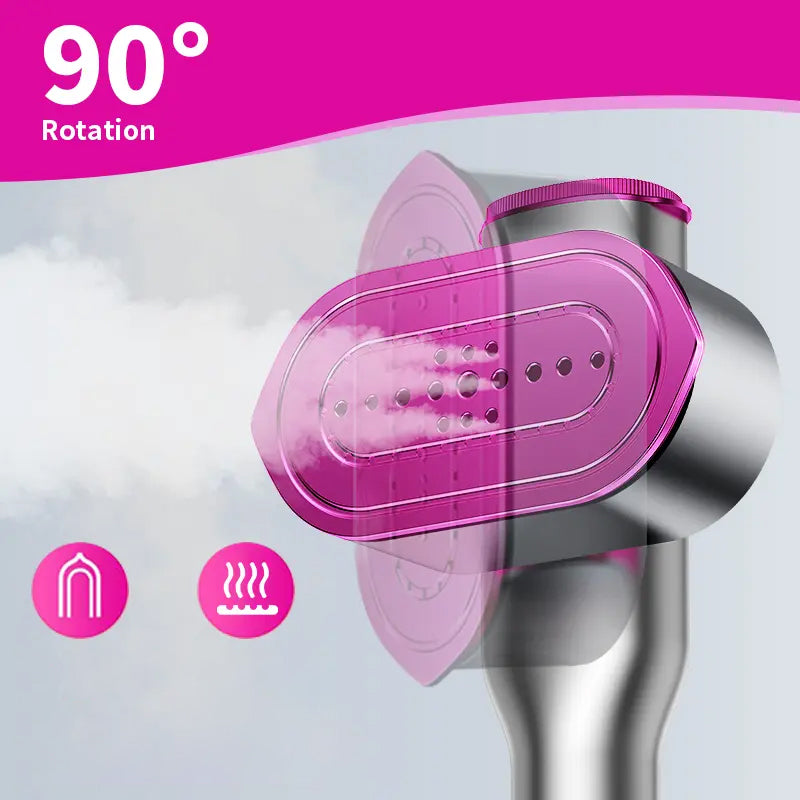 📢📢50% OFF!!! 🔥✨ Handheld Garment Steamer – Intense Steam, Fast Heat-Up and 90° Rotating Head | Perfect for Travel and Home ⚡