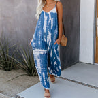 💃Hot Summer Sale 50% off ☀️Women's Fashion Spaghetti Strap Printed Jumpsuit
