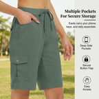 🌞Summer Hot Sale-60% Off!!🌿Women's Quick-Dry Cargo Shorts with Pockets