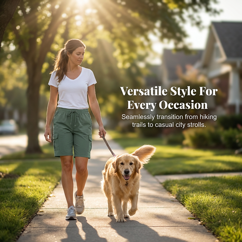 🌞Summer Hot Sale-60% Off!!🌿Women's Quick-Dry Cargo Shorts with Pockets