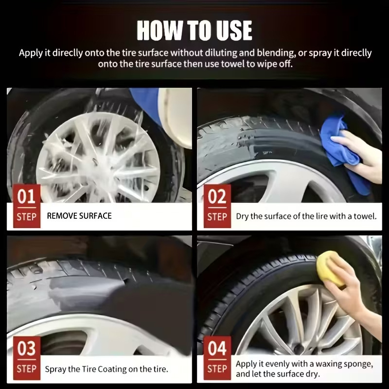 🚗LAST DAY BUY 1 GET 1 FREE! ✨ Car Tire & Plastic Trim Renewal Paste – Restores Shine, Prevents Cracking & Easy Application 🛞 2